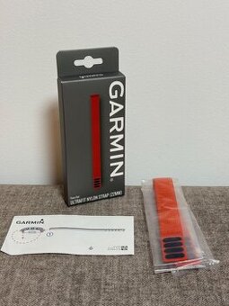 NOVÝ Garmin UltraFit nylónový 22mm Červený