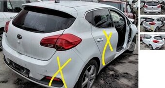 KIA CEED 1.6 GDi 2014 predám MOTOR G4FD benzín, DVERE, PIATE