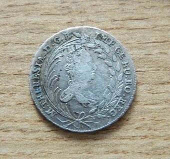 Predám 20 grajciar 1763 Viedeň Mária Terézia