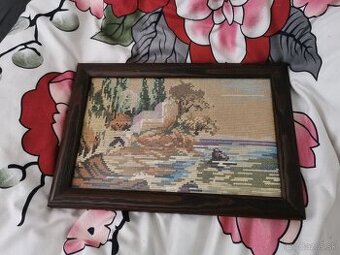 Vyšívaný obraz 31x22cm