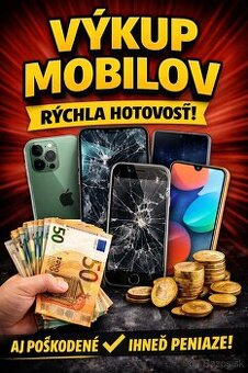 📱📦 HĽADÁM MOBILY – okamžitá ponuka