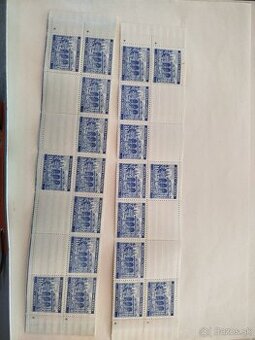 Protektorát Čechy a Morava - krajinky - pásy s DZ