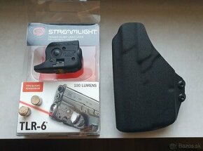 Svetlo streamlight tlr6 pre glock 42, 43. IWB kydex