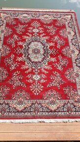 Perský plyšový koberec bordový-3x4 m