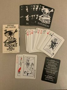 Zriedkavé Vintage 1985 USA hracie karty Death On Drugs