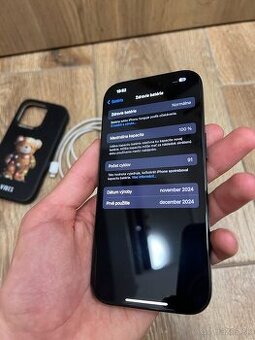 iPhone 16 PRO 256GB - ZÁRUKA - 100% BATÉRIA - TOP STAV
