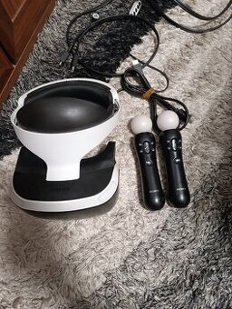 Playstation VR PS4 + aim controllery(čítaj)
