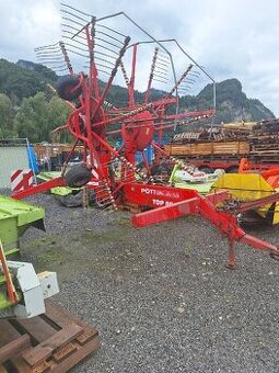 Dvojrotorový zhrnovač pöttinger 7.6m