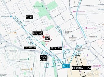 Prenajmem 2-izbový byt s balkónom v Starom Meste v Košiciach