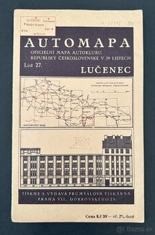 Automapa LC Autoklubu Republiky Československej 1928