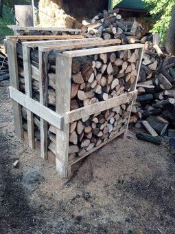 Predám palivové drevo napílene na 33cm , uložene v paletách