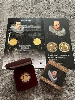 100 Euro Ferdinand II. 2018 + pamätný list