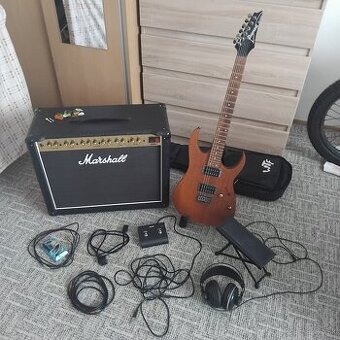 Komplet zostava Marshall,Ibanez,superlux...