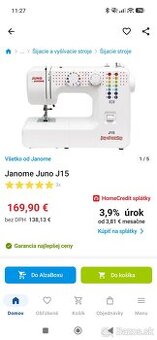 Sijaci stroj janome juno