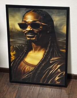Moderny obraz umelecka tlac na platne - Snoop Dogg Mona Lisa