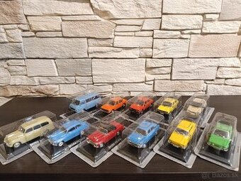 Autíčka modely Škoda, Tatra, Aston Martin, Maserati 1:43.
