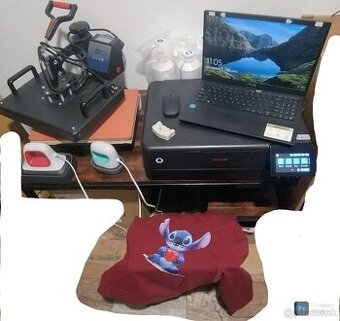 Tlačiareň na výrobu nažehlovačiek potlač textilu.