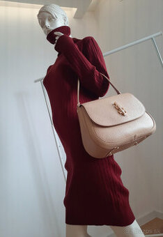 """BURGUNDY UPLETOVE ŠATY""" vel. L