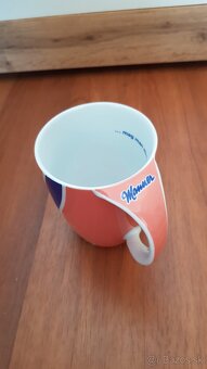 Reklamný porcelánový hrnček Manner