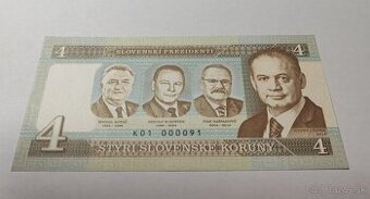 4 koruny prezidenti   