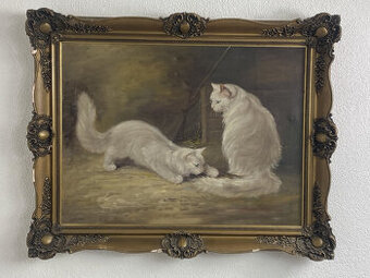 Obraz Mačky olej na plátne