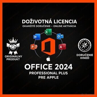 🍏 MS Office 2024 Pro Plus [KOMPLET PRE APPLE] 🚀 DO 2 MIN