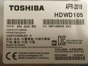 Toshiba 500GB - 1