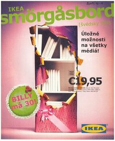 Predaj príležitostných katalógov IKEA