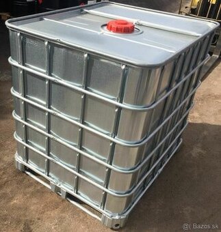 Predám oplechované ibc kontajnery 1000L na vodu, horľaviny