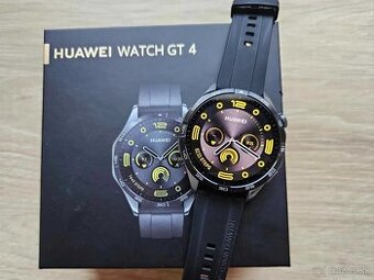 Huawei Watch GT4 46mm black, top, zaruka NAY