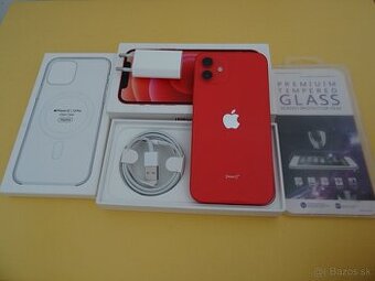 iPhone 12 64GB RED - ZÁRUKA 1 ROK - VELMI DOBRY STAV