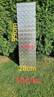 Slzičkový plech, ryhovaný plech hlinikový 3 + 1,5mm hrúbka