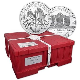 Investičné striebro Wiener Philharmoniker BOX 500 kusov