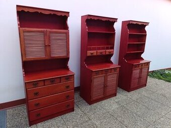 Selský kredenc, příborník, 3 ks, dohromady i zvlášť