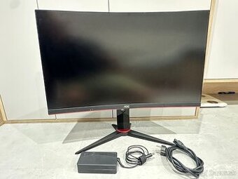 Zaoblený špičkový  hráčsky monitor AOC Q27G2U/BK 27"