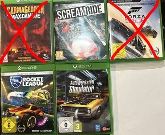 3x hra pre Xbox One (cena za všetky spolu)