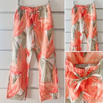 Ľanové nohavice veľkosť 38