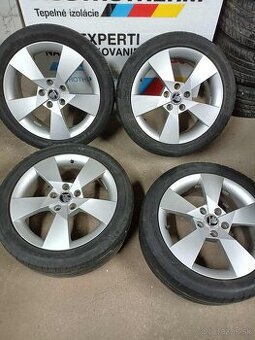 4ks alu disky orig. Škoda 5x112 R17 225/45 r17