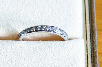 Elegantný diamantový prsteň Steinberg 53 (17 mm) – platina 9