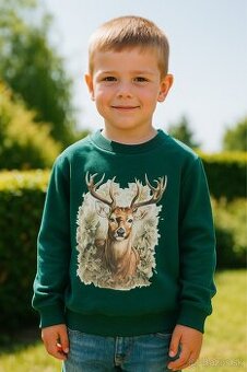 Mikina s aplikáciou jeleň 110/116