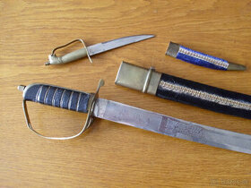 predám,starožitna šabla + dýka,