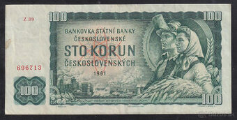 100Kčs 1961 vzácnejšia séria Z