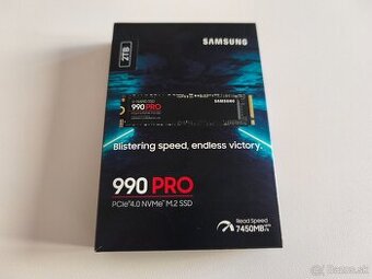 Samsung 990 PRO 2TB, M.2 2280, NVMe v zaruke (nepoužité)