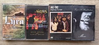 Audiokazety AC/DC, Neil Young, Crazy Horse, Lyra a Fury in t
