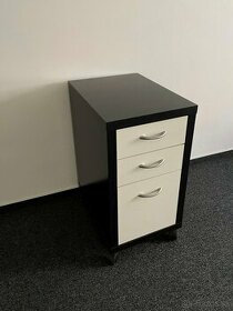 IKEA - Čierno-biely šuflíkový kontainer (1ks) - 1