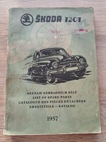 ŠKODA 1201 SEZNAM NÁHRADNÝCH DÍLŮ (4 JAZYČNÝ)