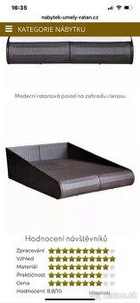 Ratanová posteľ