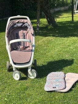 Kočík Greentom Rose + shopper taška +podložky Elodie Details
