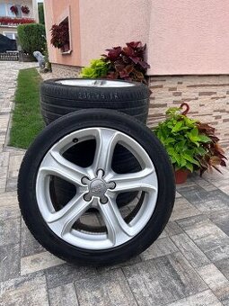 Original audi disky elektrony 5x112 r17 +letne pneu
