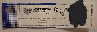 Lovestream 3-dnovy originál papierový lístok